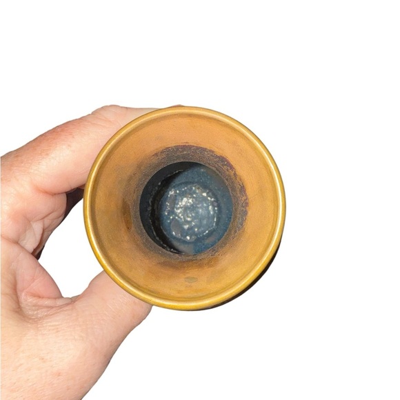 Vintage Cloisonné Enamel Vase – Blue Floral Design - Picture 5 of 8